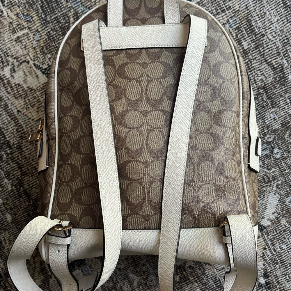 Coach Brown and White Women's Backpack - Picture 2 of 5